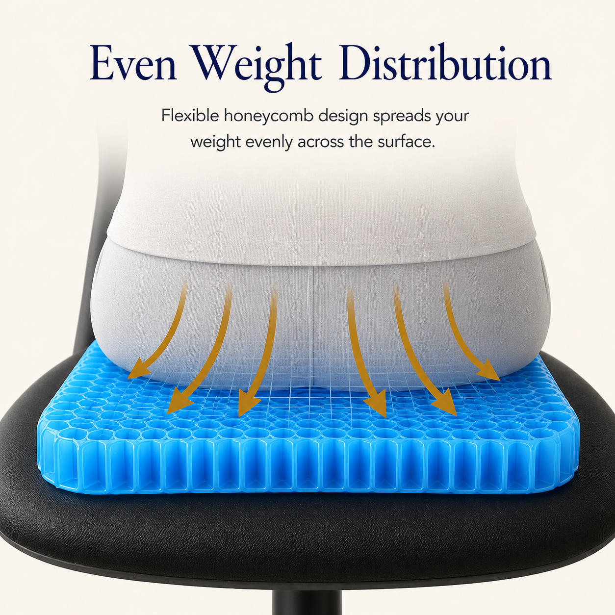 Even weight distribution across all gel columns